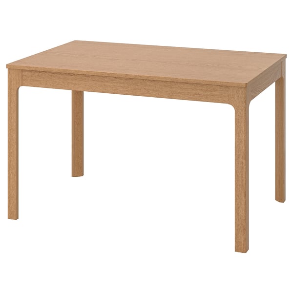 EKEDALEN طاولة قابلة للتمديد, سنديان, ‎120/180x80 سم‏