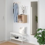 EKET وحدة رف حائطية, مظهر سنديان مصبوغ أبيض, ‎35x25x35 سم‏