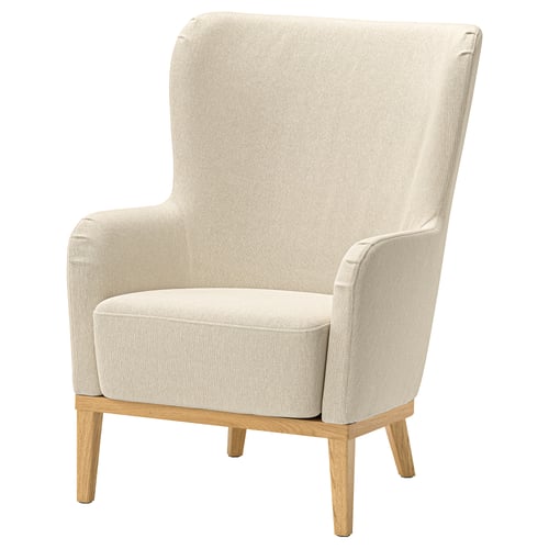 FAGERBACKEN كرسي بذراعين, Knäbäck بيج فاتح
