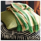 FRÖDD غطاء وسادة, أخضر/تطريز, ‎50x50 سم‏