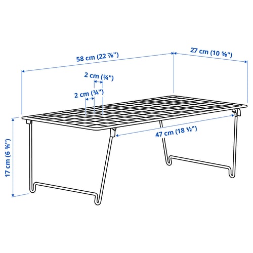GREJIG رف للأحذية, أزرق
