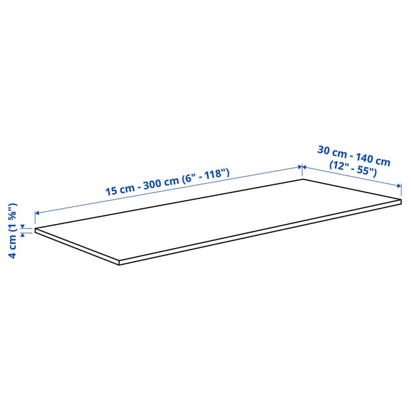 KASKER سطح عمل حسب الطلب, أبيض شكل المرمر/كوارتز, 1 م²x4.0 سم