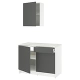 KNOXHULT مطبخ, رمادي غامق, ‎120x61x220 سم‏