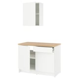 KNOXHULT مطبخ, أبيض, ‎120x61x220 سم‏