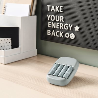 LADDA بطّارية قابلة للشحن, HR06 AA 1.2V, 2450mAh