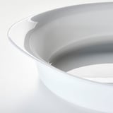 LÄTTVIKTIG صحن فرن, أبيض, ‎30x19 سم‏