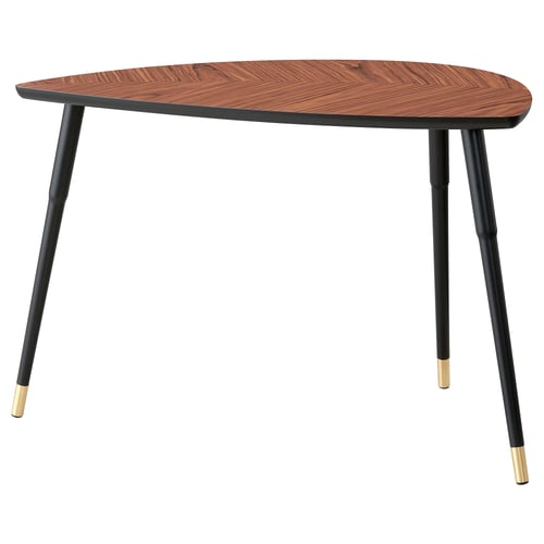 LÖVBACKEN طاولة جانبية, بني معتدل, 77x39 سم