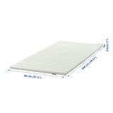 NOPAKTE لبادة مرتبة, أبيض, ‎80x200 سم‏