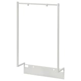 NORDLI وحدة إضافة لماسورة تعليق ملابس, أبيض, 80x115 سم