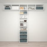 PLATSA وحدة رف مفتوح, أبيض, ‎300x42x281 سم‏