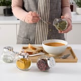 RAJTAN برطمان بهارات, زجاج/لون الومونيوم, 15 سل