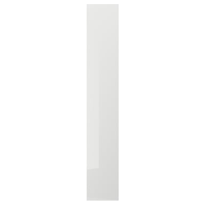 RINGHULT لوح غطاء, لامع رمادي فاتح, 39x240 سم