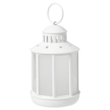STRÅLA فانوس LED, يعمل بالبطارية أبيض, 13 سم