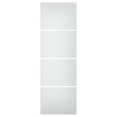 SVARTISDAL 4 ألواح لهيكل باب سحّاب, أبيض تأثير الورق, ‎75x236 سم‏