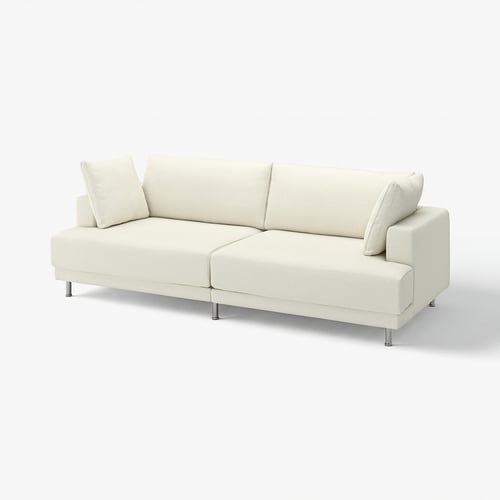 UPPÅKRA وحدة كنب بثلاث مقاعد, Axvall أبيض-عاجي