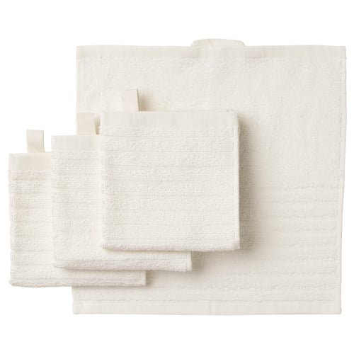 VÅGSJÖN منشفة صغيرة, أبيض, 30x30 سم