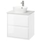 ÄNGSJÖN / KATTEVIK Wash-stnd w drawers/wash-basin/tap, high-gloss white/white marble effect, 62x49x80 cm