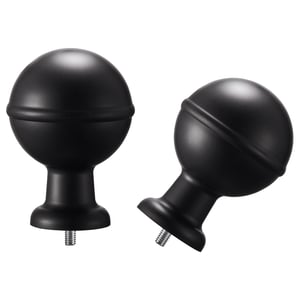 ALVARSTÅNDS Finials, 1 pair, black
