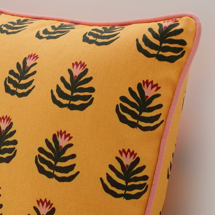 AROMATISK Cushion cover, yellow, 50x50 cm IKEA