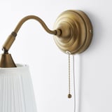 ÅRSTID Wall lamp, brass/white