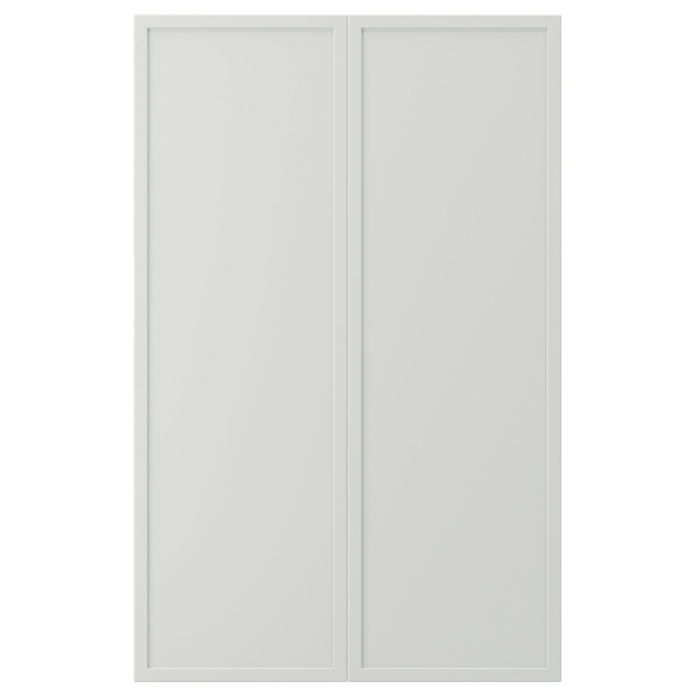 IKEA ASPUDDEN Door 25x80 cm light grey 2-pack (corner base)