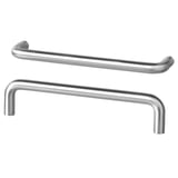 BAGGANÄS Handle, stainless steel, 143 mm