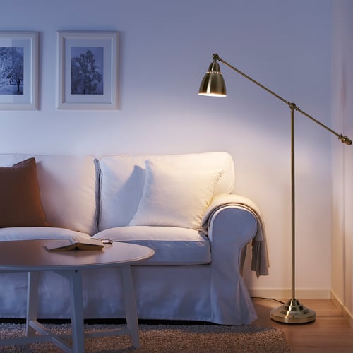 BAROMETER floor/reading lamp, brasscolour IKEA