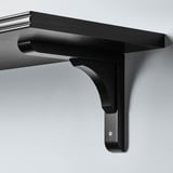 BERGSHULT / RAMSHULT Wall shelf, brown-black, 80x30 cm