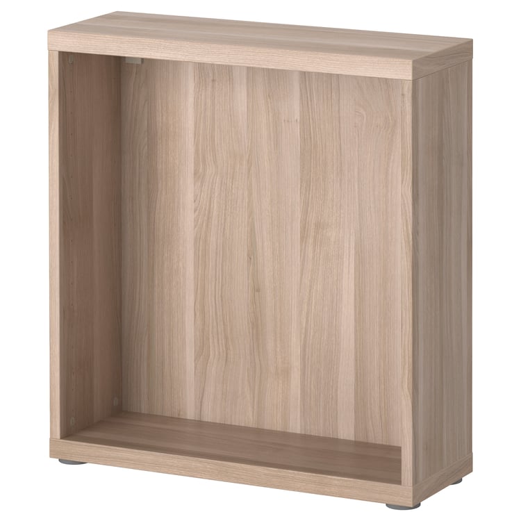 BESTÅ frame, grey stained walnut effect, 60x20x64 cm IKEA