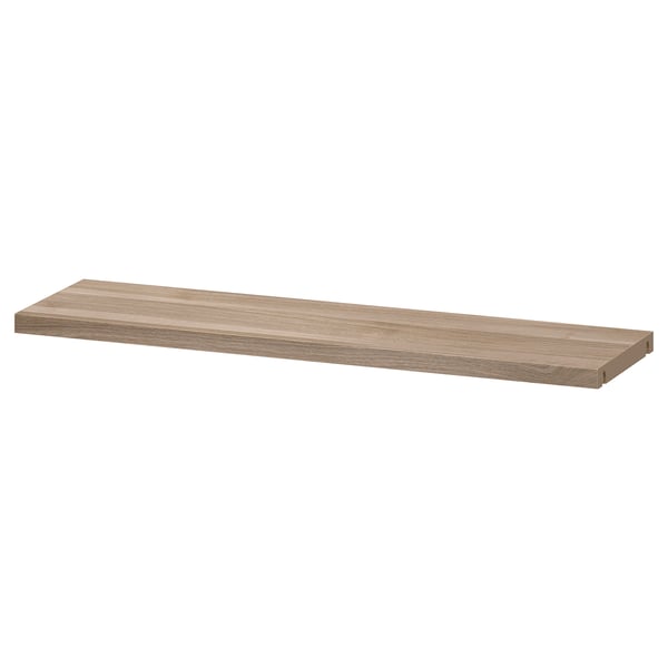 BESTÅ shelf, grey stained walnut effect, 56x16 cm IKEA