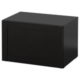 BESTÅ Shelf unit with door, black-brown/Hanviken black-brown, 60x42x38 cm