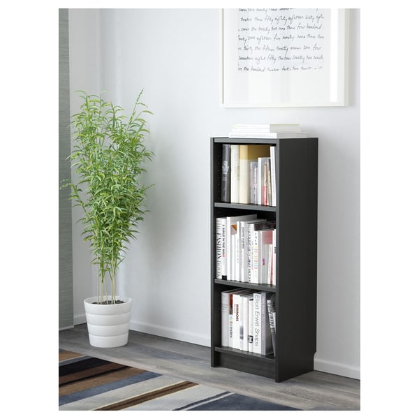 BILLY bookcase, blackbrown, 40x28x106 cm IKEA