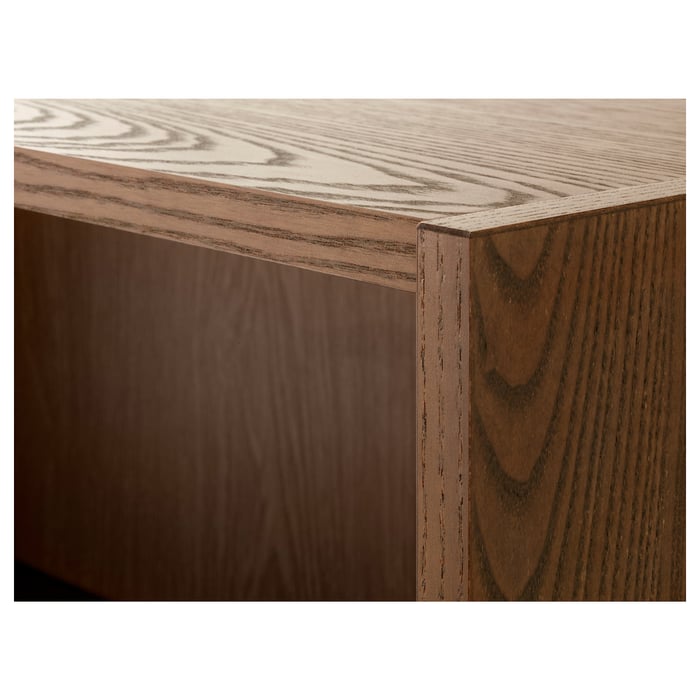 BILLY height extension unit, brown ash veneer, 80x28x35 cm IKEA