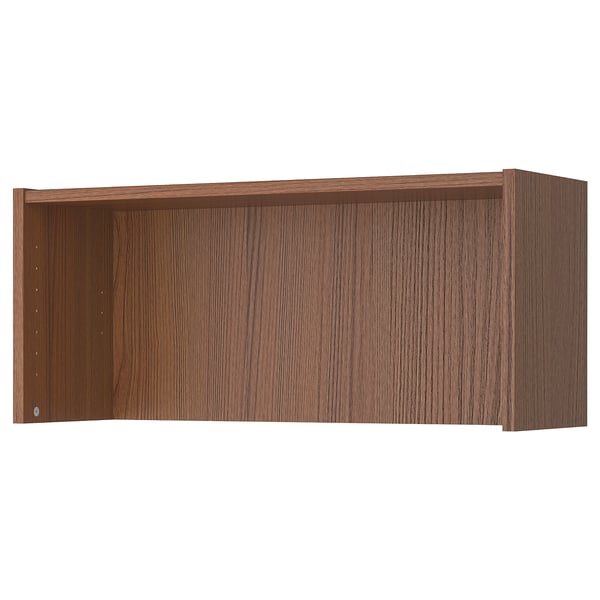 BILLY height extension unit, brown ash veneer, 80x28x35 cm IKEA