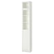 BILLY / OXBERG Bookcase w hght ext ut/pnl/glss drs, white/glass, 40x30x237 cm