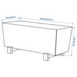 BITTERGURKA Plant pot, white, 32x15 cm