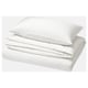 BJÖRKAL Duvet cover and pillowcase, white, 150x200/50x80 cm