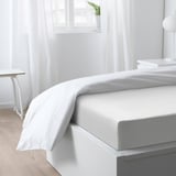BJÖRKAL Fitted sheet, white, 180x200 cm