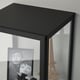 BLÅLIDEN glass-door cabinet, black, 35x32x151 cm - IKEA