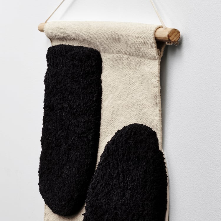 BLANDSKOG hanging tapestry, beige/black, 70x70 cm IKEA