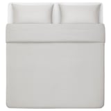 BLODNÄVA Duvet cover and 2 pillowcases, grey, 240x220/50x80 cm