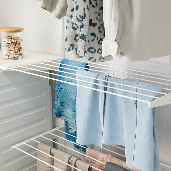 BOAXEL Drying rack, white, 80x40 cm - IKEA