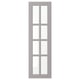 BODBYN Glass door, grey, 30x100 cm