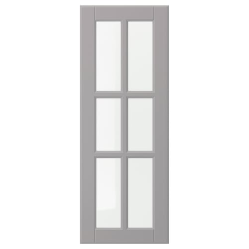 A BODBYN door in soft grey with bevelled panels, featuring a classic design with a smooth, lacquered finish.