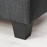BOLLSTANÄS 3-seat sofa, with chaise longue/Skiftebo dark grey