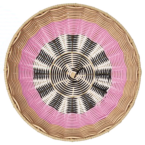 DJURTRÄNARE Basket, beige/pink, 32x19 cm