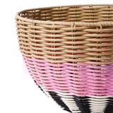 DJURTRÄNARE Basket, beige/pink, 32x19 cm