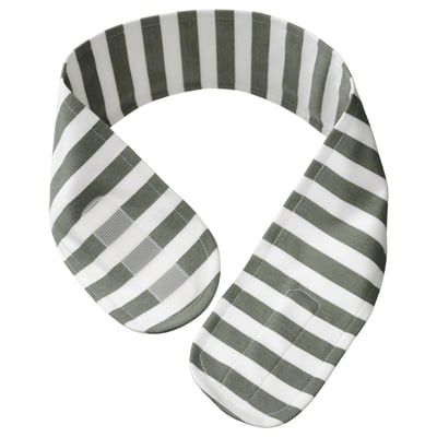DOFTDRACENA Headband with nylon fastener, white/grey-green