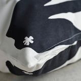 DRABOR Cushion cover, black/light beige, 50x50 cm