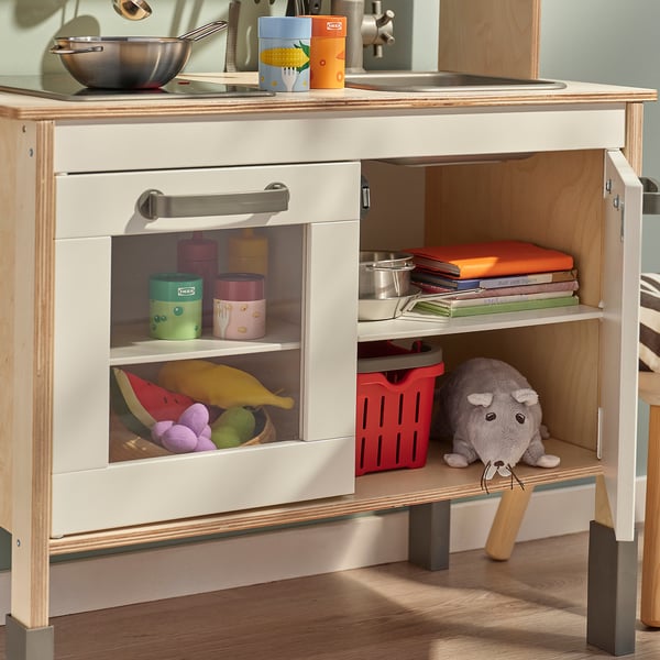 DUKTIG Play kitchen, birch, 72x40x109 cm